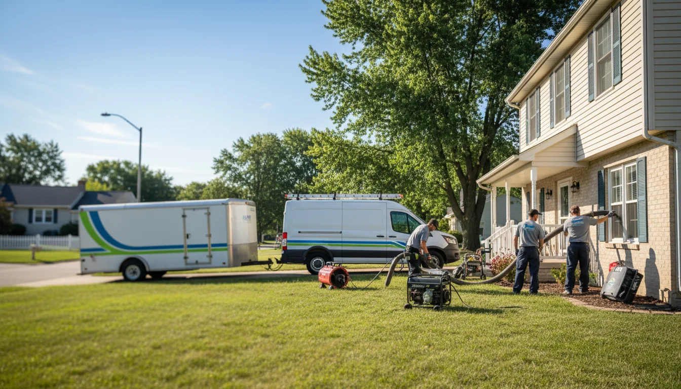 Flooded Basement Restoration And Cleanup With Repair in Blakeslee, OH near me